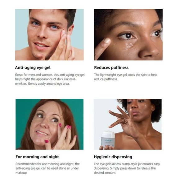 Baebody Eye Gel for Anti-Aging, Dark Circles, Puffiness, Eye Gel and Wrinkles - Picture 2 of 7